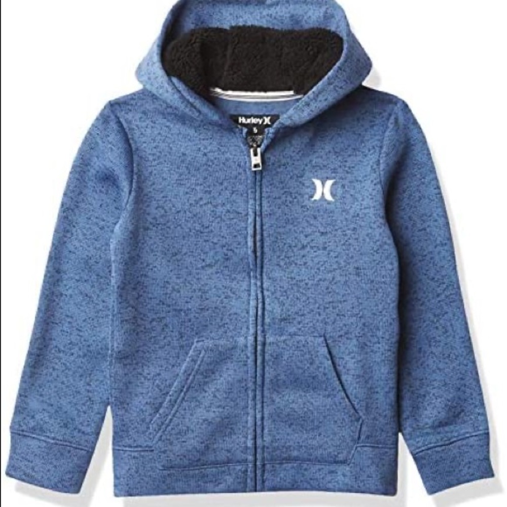 Boys Hurley zip up sweater hoodie size large